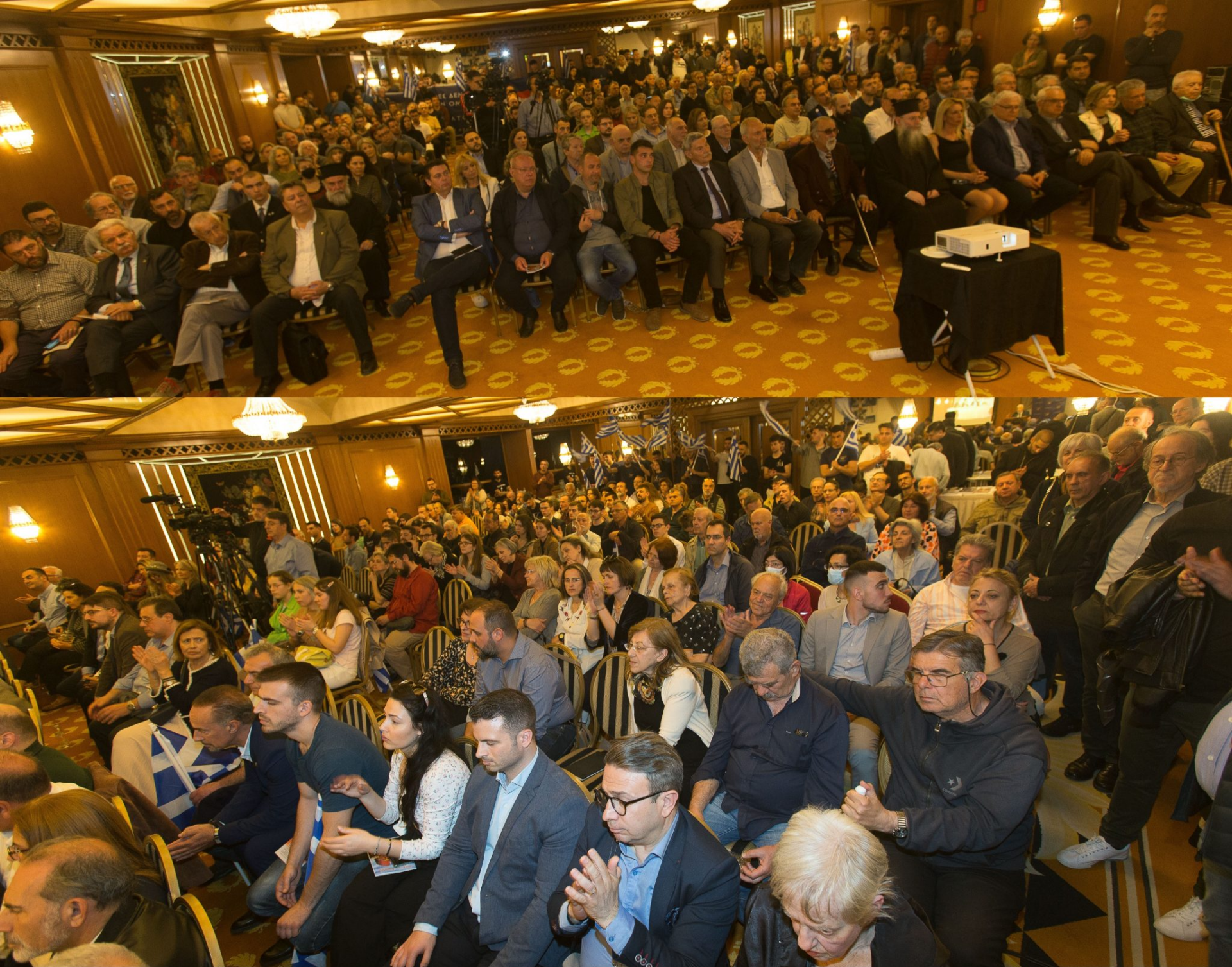 Κοσμοσυρροή στην εκδήλωση της Ε.Ο.Ν. για την Κύπρο στην Αθήνα (φώτο)