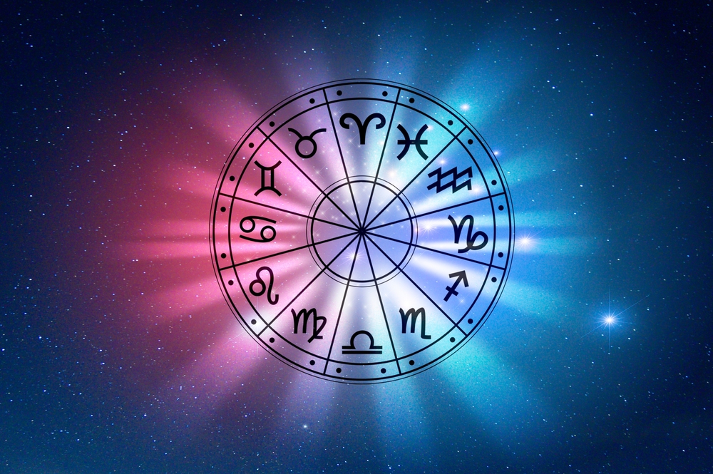 Zodiac,Signs,Inside,Of,Horoscope,Circle.,Astrology,In,The,Sky