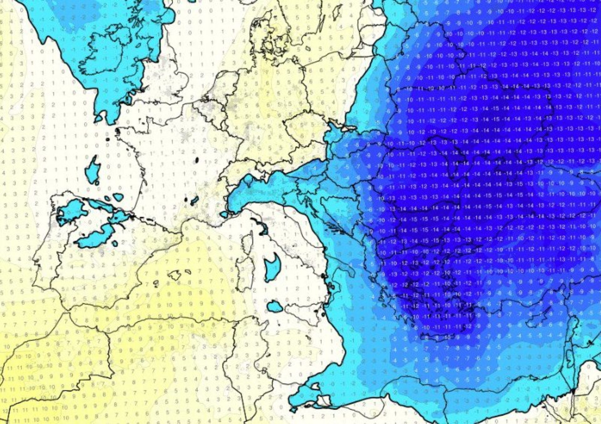 Καιρός: Πέφτει έως 12℃ η θερμοκρασία – Ψυχρή εισβολή σε δύο κύματα