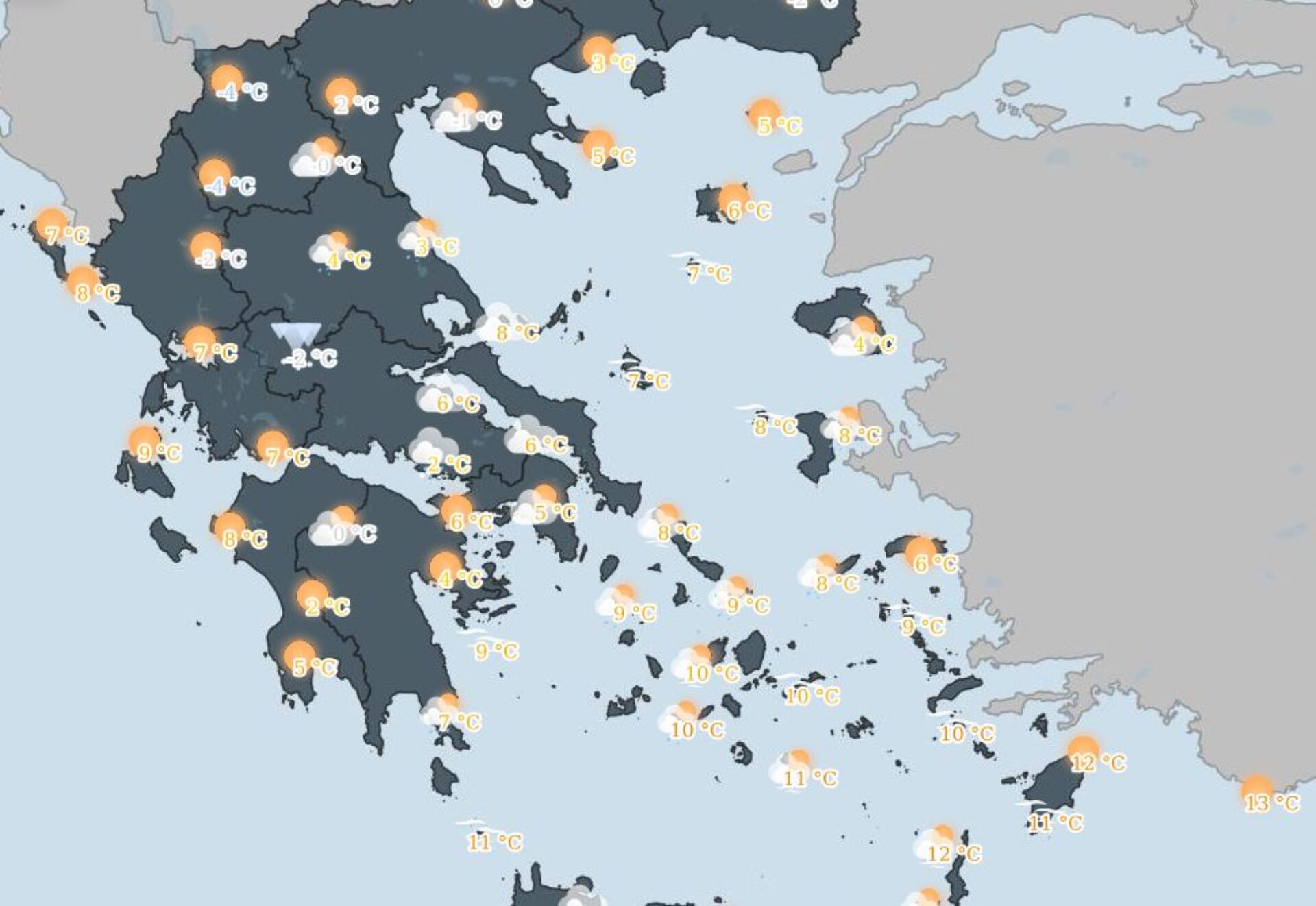 Καιρός: Ερχεται πολικό κύμα 48 ωρών με βροχές, χιόνια – Πόσο θα πέσει η θερμοκρασία στην Αθήνα