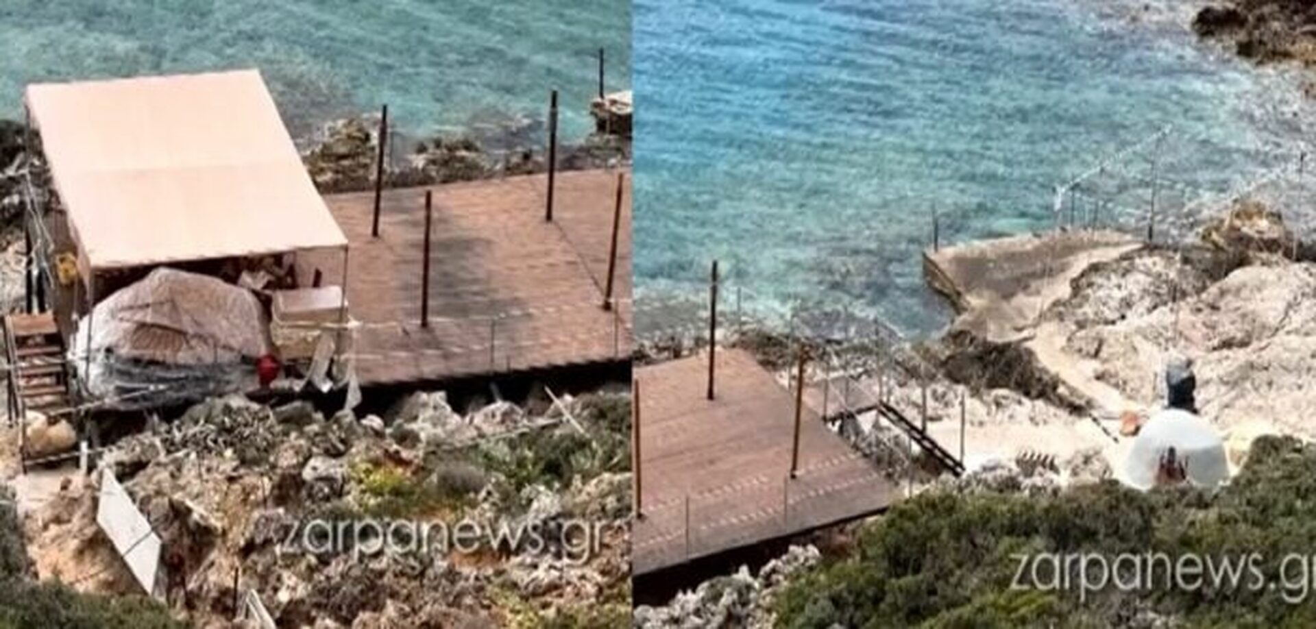 Σφοδρές αντιδράσεις στα Χανιά για το beach bar σε περιοχή Natura