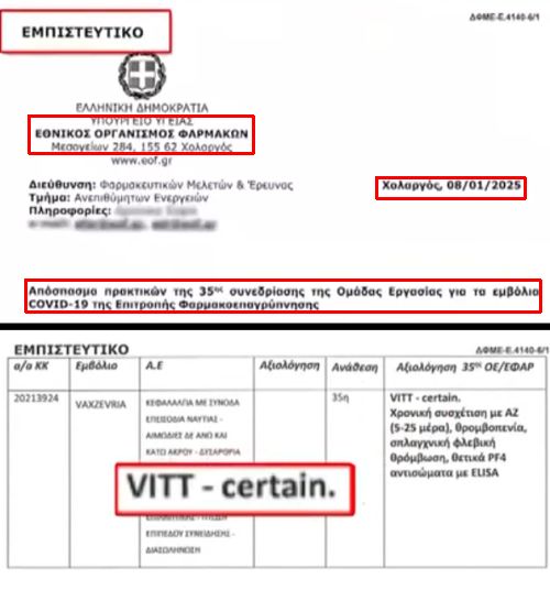 έγγραφο, εμβόλιο