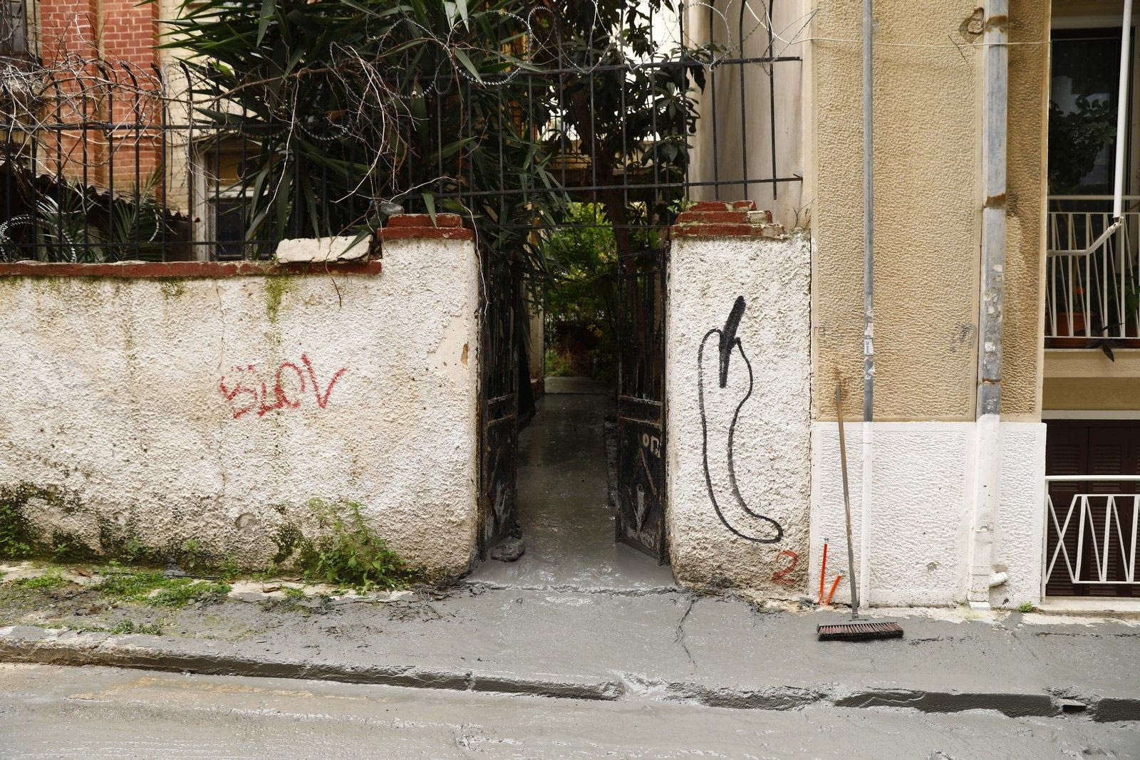 Διαρροή υγρού τσιμέντου στην Κυψέλη