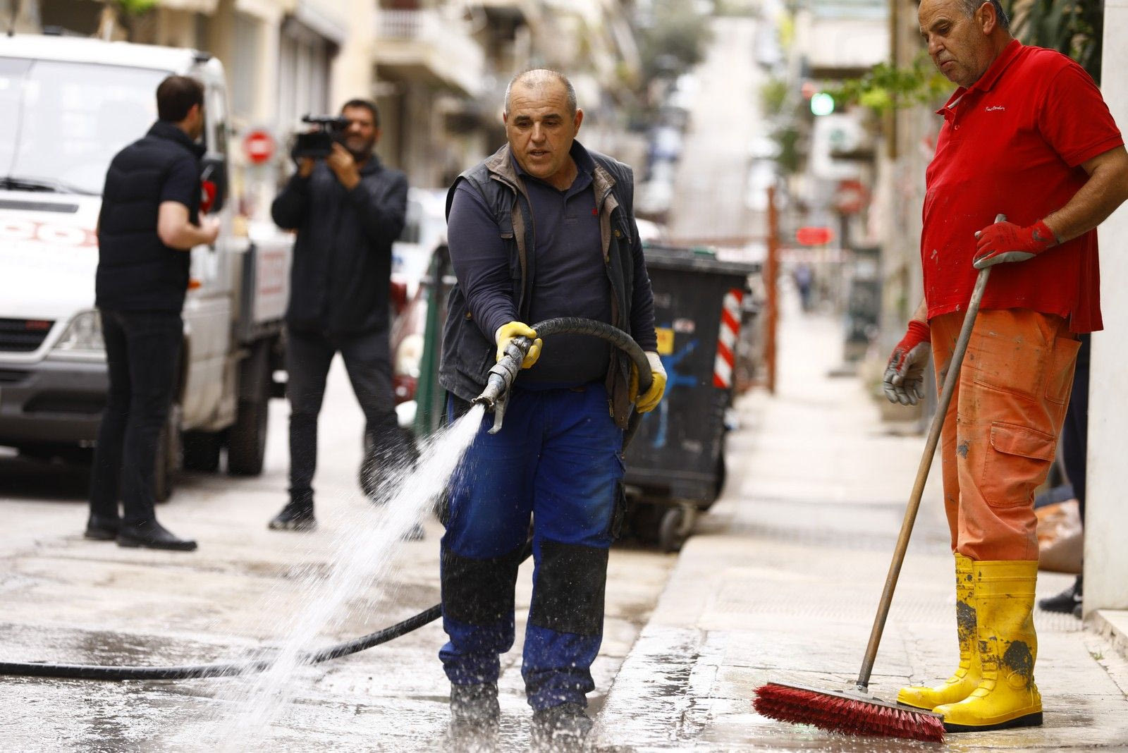 Διαρροή υγρού τσιμέντου στην Κυψέλη