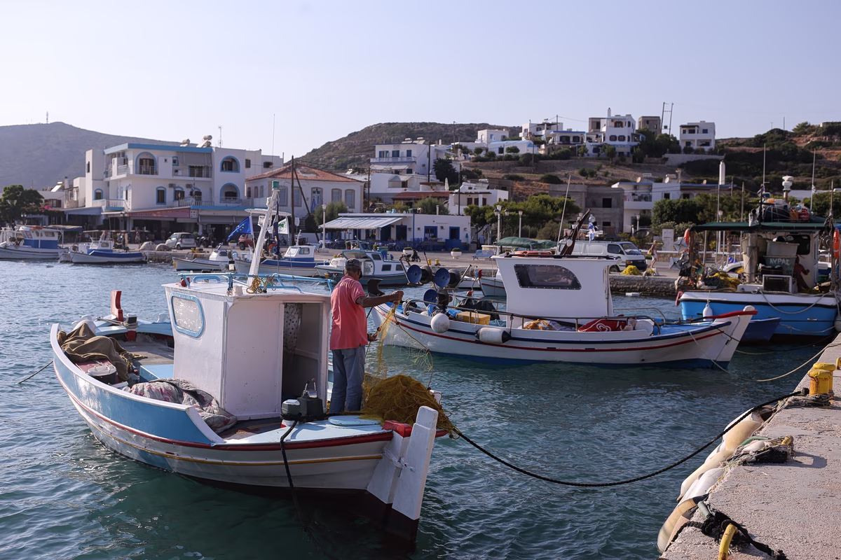 εικόνα που δείχνει ψαροκάικα στους Λειψούς